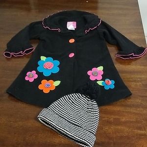 🎉HP🎉 Fleece coat and fleece-lined hat 2T
